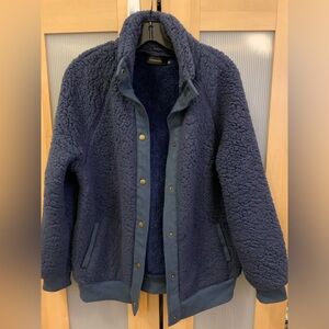Navy blue teddy jacket Size M
